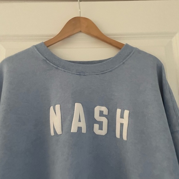 NASH Chelsea Oversized Crew Sweatshirt Slate Blue - Picture 5 of 7